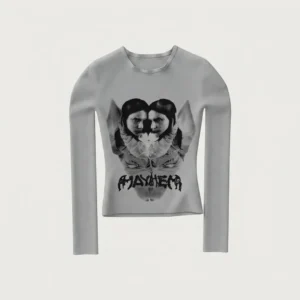 gray reflection fitted longsleeve t shirt 1
